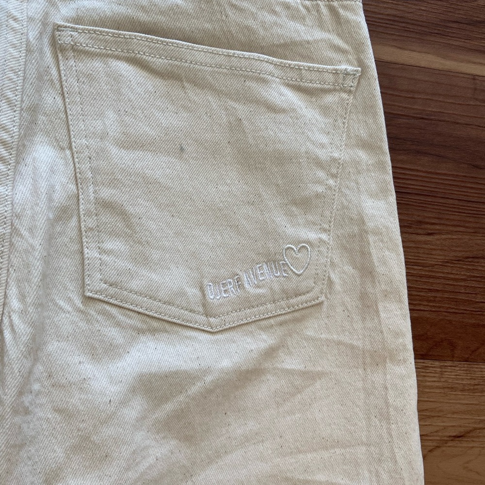 Djerf avenue straight jeans in cream (NWT) - Picture 10 of 10